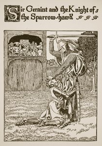 Sir Geraint e il Cavaliere dello Sparviero, illustrazione da 